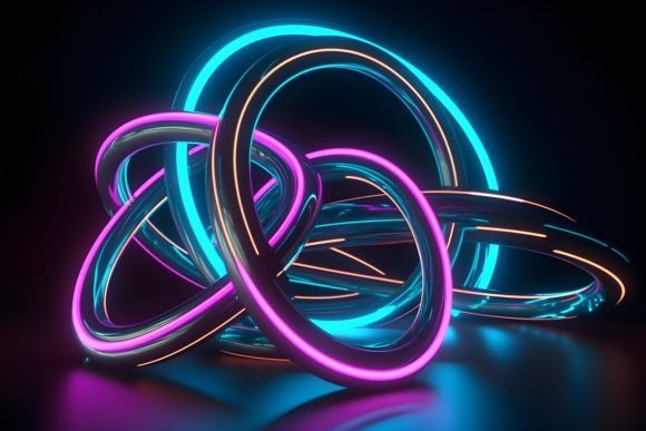 Download Colorful Neon Triangle Mosaic Background - Mosaic Collection
