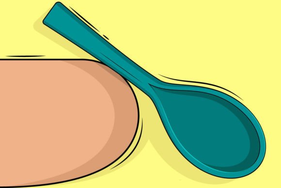 Download Spoon with Fresh and Healthy Bread Logo. - Health Collection