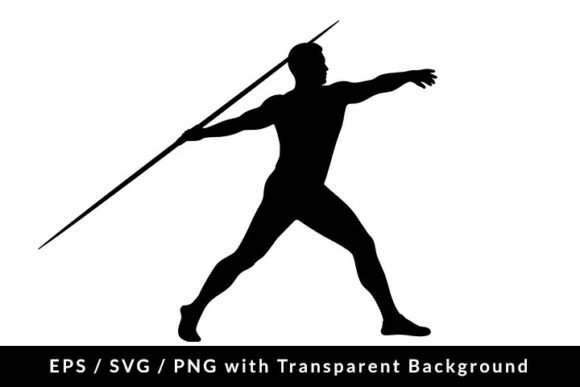 Download Javelin Athlete Silhouette SVG EPS PNG - Athlete Collection
