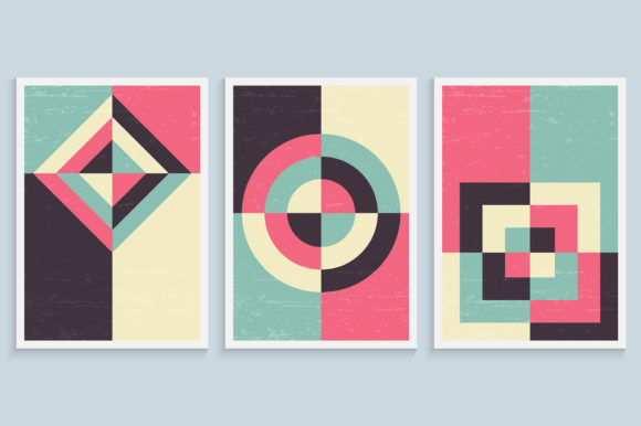 Download Minimalist Art Wall in Vintage Colors - Vintage Collection