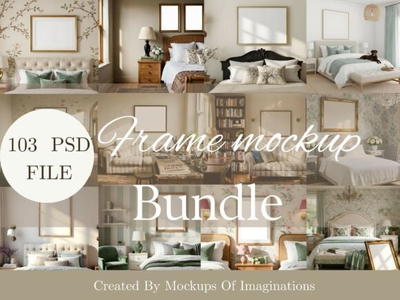 Download Mega Bundle: 100+ Interior Frame Mockups - Premium Resources