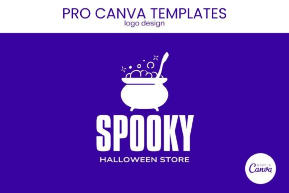 Download Halloween Store Logo PRO Canva Template - Store Collection