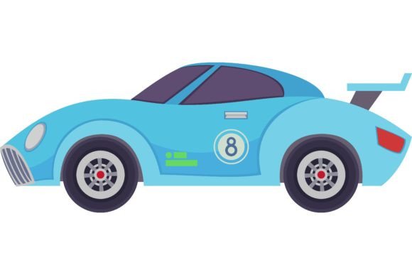 Download Side View of Race Car Vector. Automobile - Race Collection
