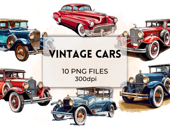 Download Vintage Car, Retro Vehicle Clipart - Vintage Collection