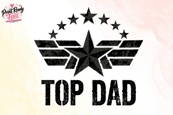 Download Top Dad PNG, Vintage Father's Day Emblem - Vintage Collection